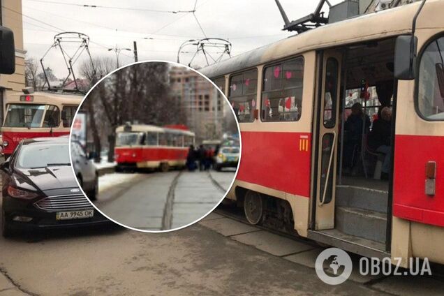 Движение трамваев временно заблокировано