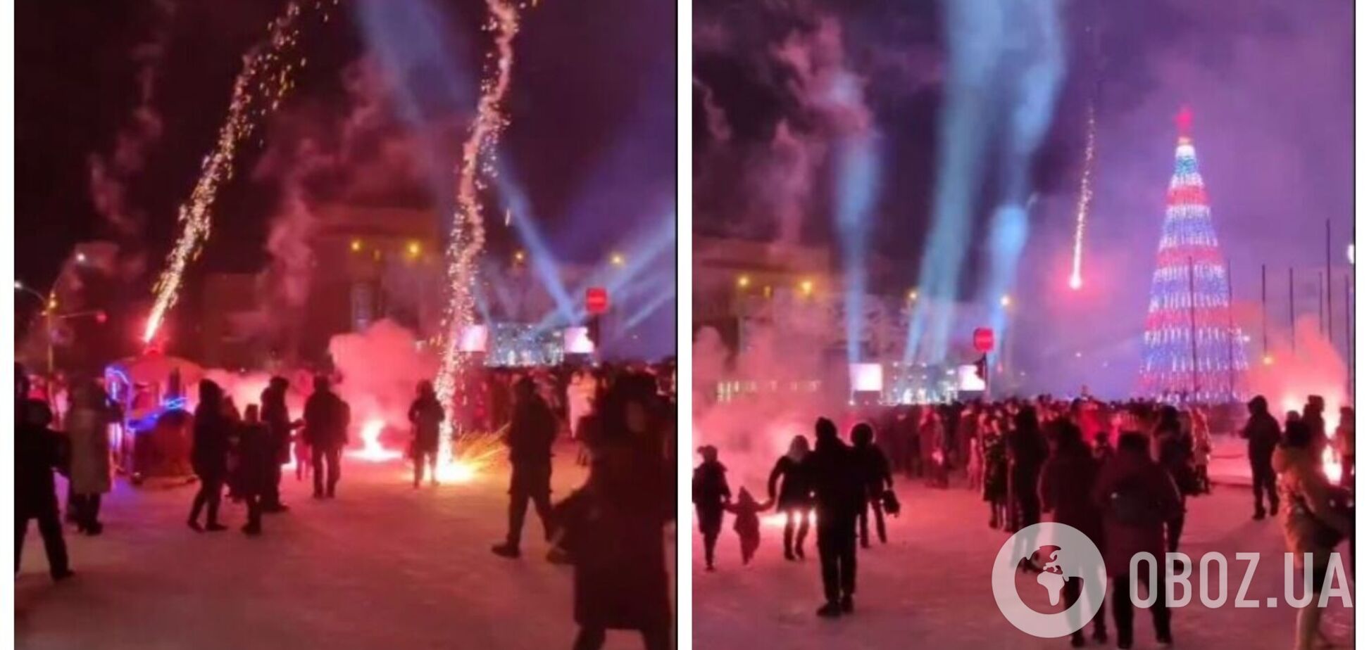 У Луганську окупанти запустили святковий салют: снаряди впали у натовп людей. Відео 18+
