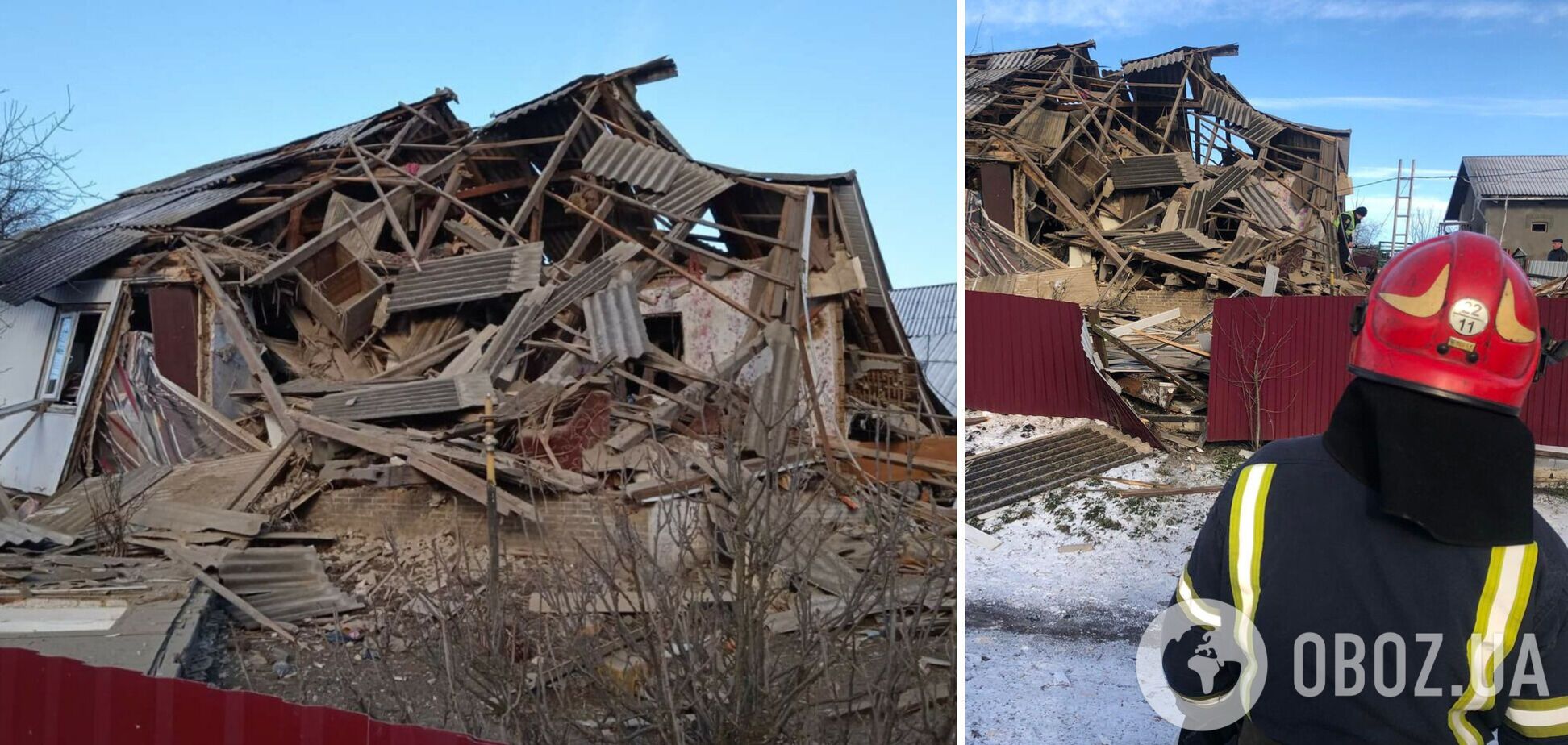 На Львівщині житловий будинок знищило вибухом: постраждали п'ятеро людей. Фото
