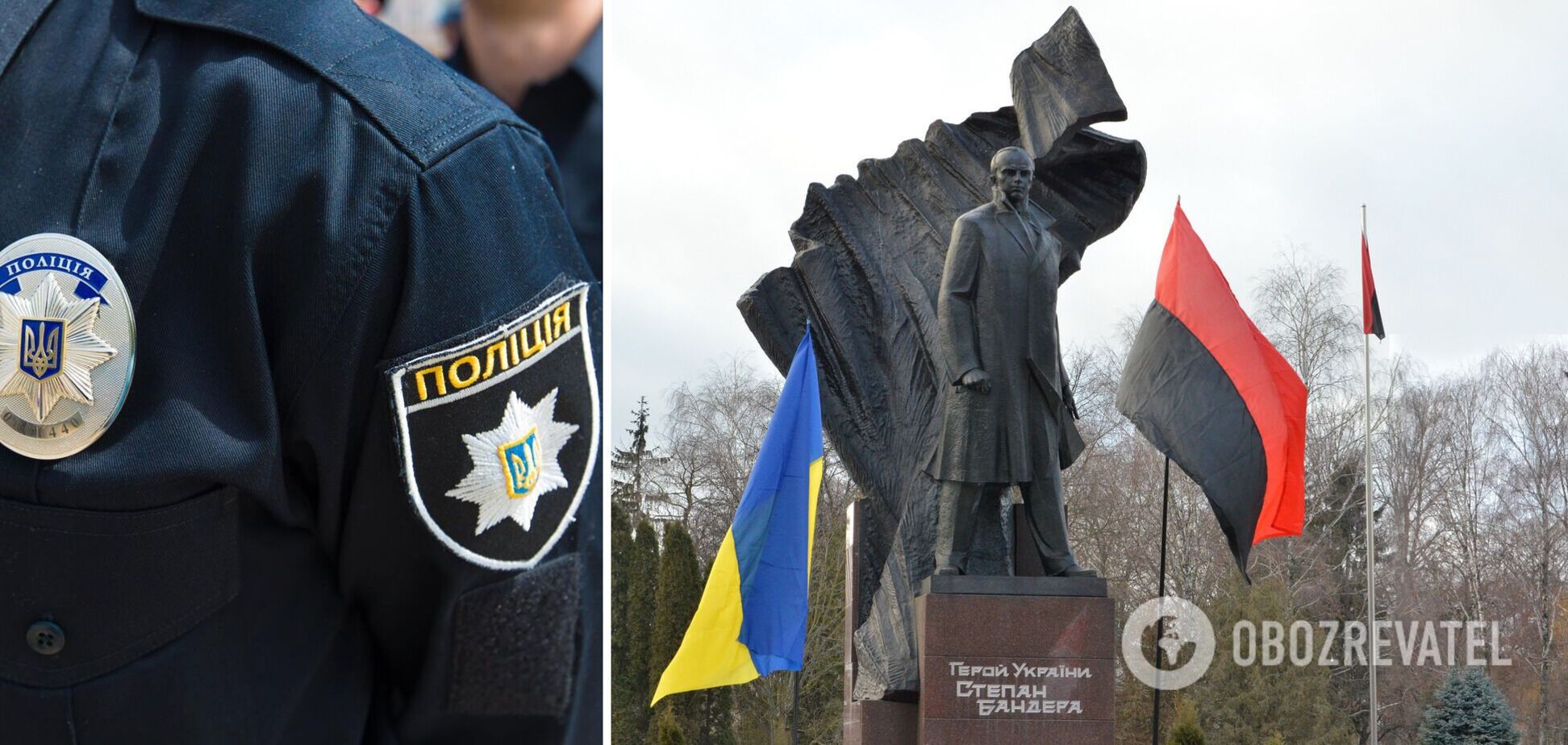 У Тернополі поліцейські цілодобово охоронятимуть пам'ятник Бандері