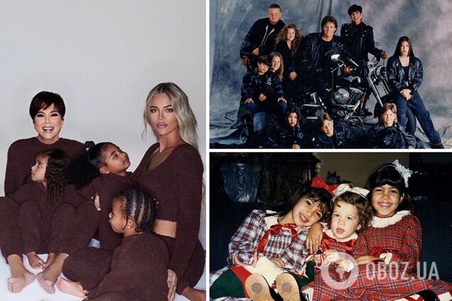 Эволюция семьи Кардашьян на рождественских фото: папа стал мамой и засилье силикона