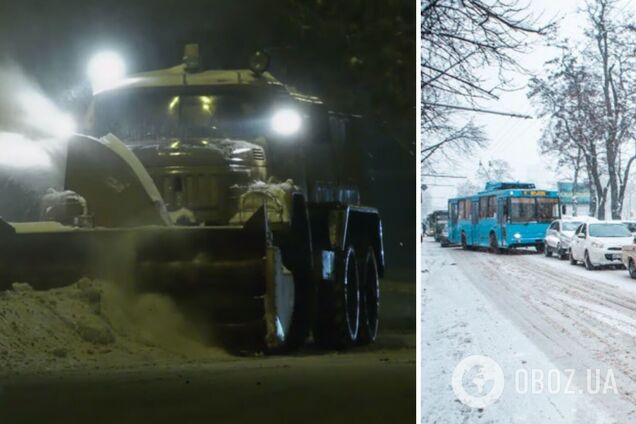 У Дніпрі на чистку доріг виїхав автомобіль спецпризначення 'Буран'. Відео