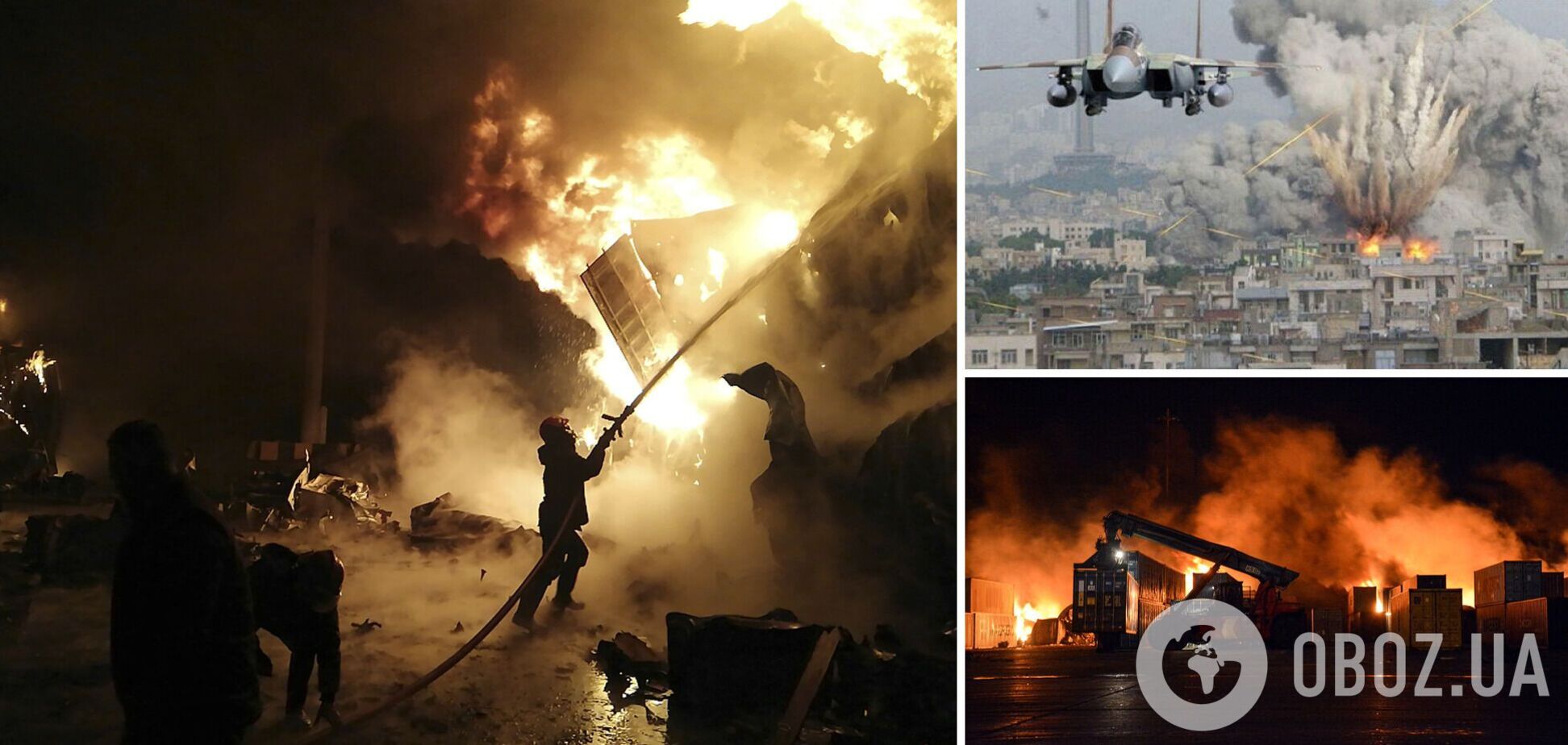 Израиль нанес авиаудар по порту в Сирии, возник масштабный пожар. Видео