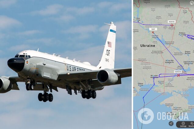У небі над Україною пролетіли два літаки США: збирали розвіддані про війська РФ