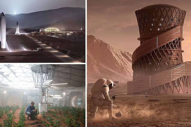 Як би виглядала база людей на Марсі: у мережі представили концепції. Фото і відео