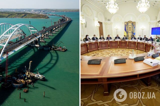 СНБО ввел санкции против крымских 'судей' и строителей Керченского моста