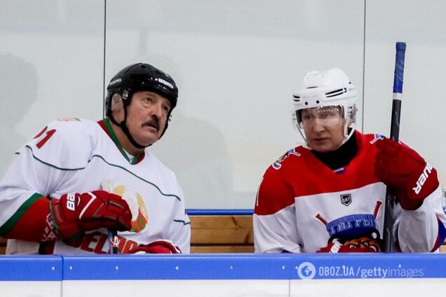 Хокейний матч за участю Путіна та Лукашенка висміяли в мережі