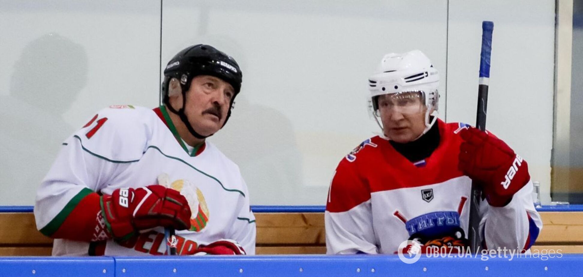 Хоккейный матч с участием Путина и Лукашенко высмеяли в сети