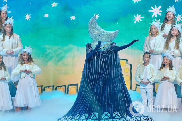 'Новогодняя Маска' на канале 'Украина': под маской Луны скрывалась известная телеведущая. Фото