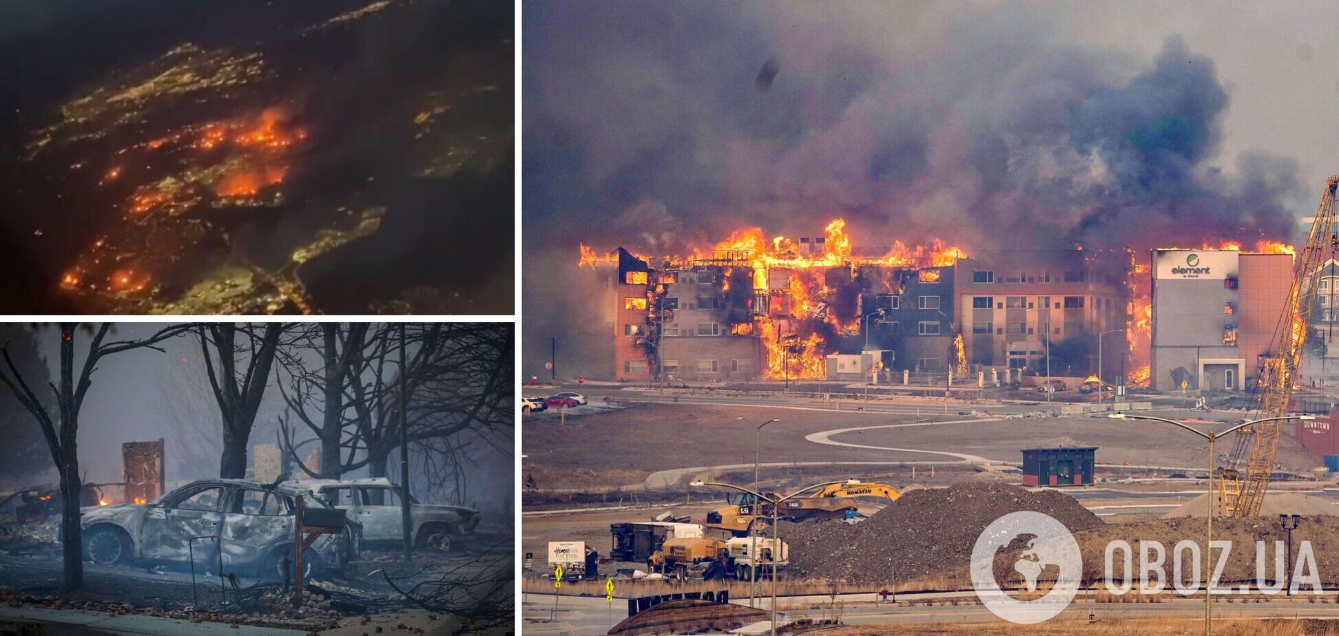 В США мощные пожары уничтожили более 500 домов, власти эвакуируют тысячи людей. Фото и видео