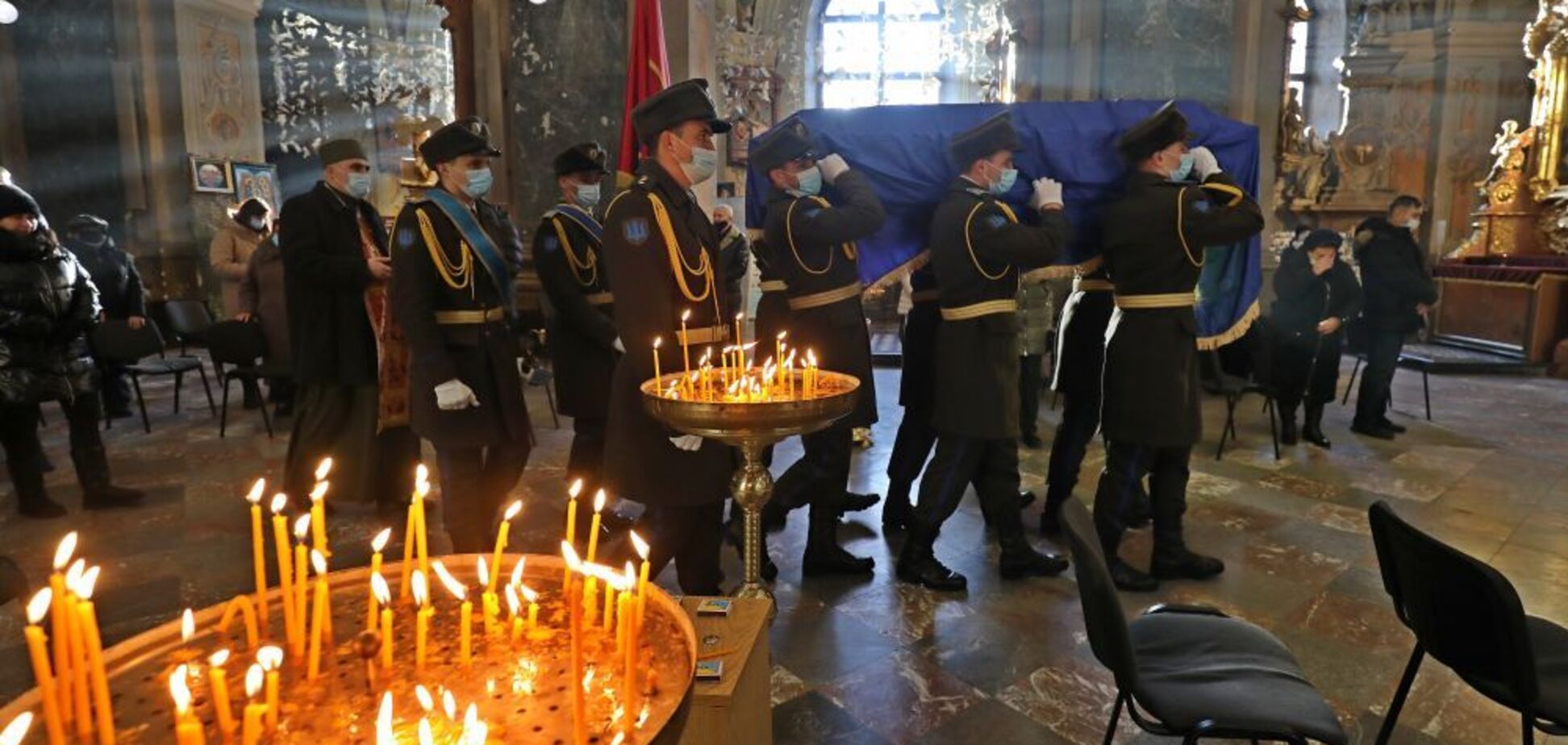 Похороны киборга во Львове