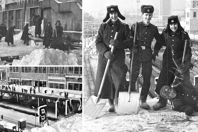 Для очищення вокзалу залучили курсантів військового училища.