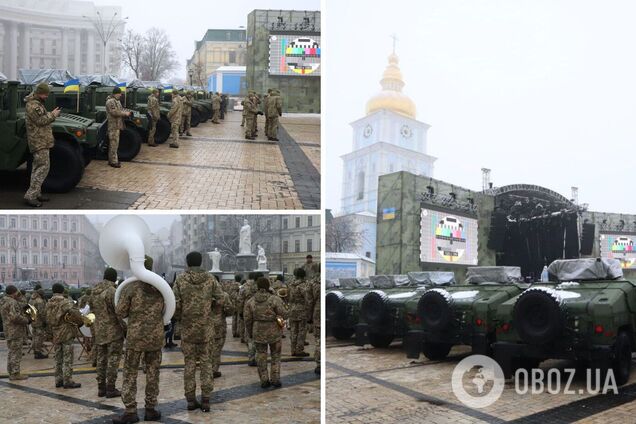 Военные готовятся к официальной части празднования