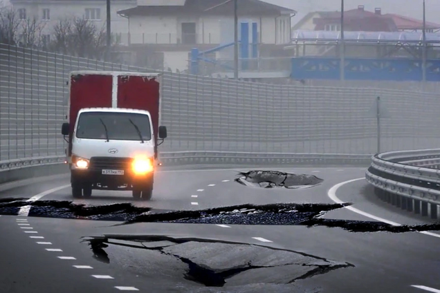 В оккупированном Крыму проваливаются недавно построенные дороги – СМИ