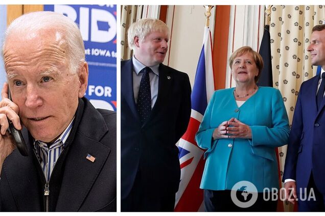 Байден созвонился с Джонсоном, Макроном, Меркель и Драги накануне переговоров с Путиным: о чем говорили