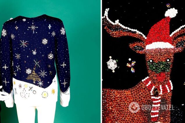 Самый дорогой рождественский свитер изготовлен из бриллиантов и золотых нитей