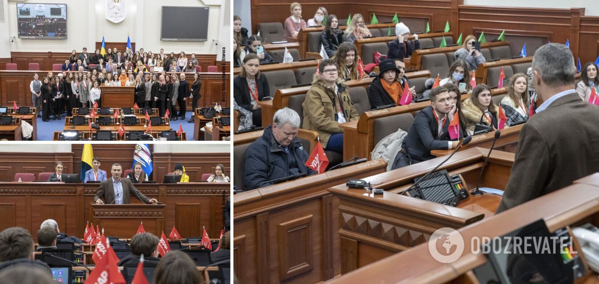 Кличко встретился с участниками проекта Молодежной модели Парламентской ассамблеи НАТО