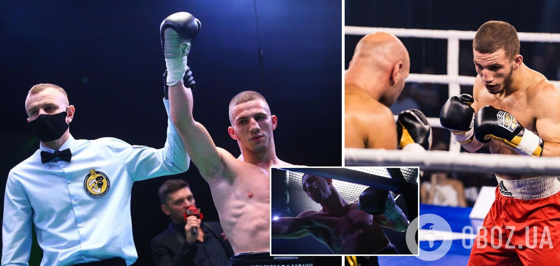 Непобедимый украинский боксер выиграл бой нокаутом в 1-м раунде. Видео