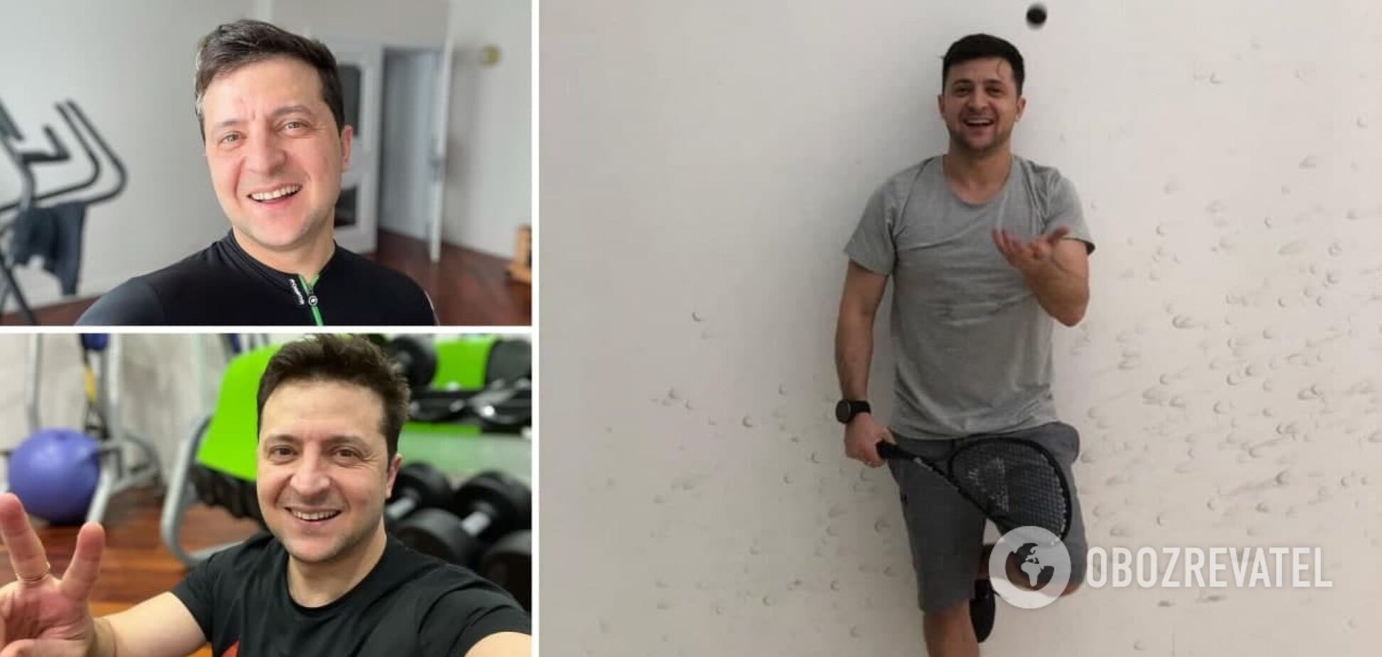 Зеленський показав нове фото зі спортзалу: з червоними очима, але вже без сивини