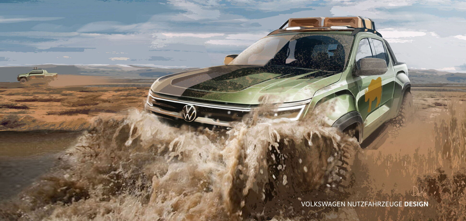 Volkswagen показала новые иллюстрации пикапа Amarok