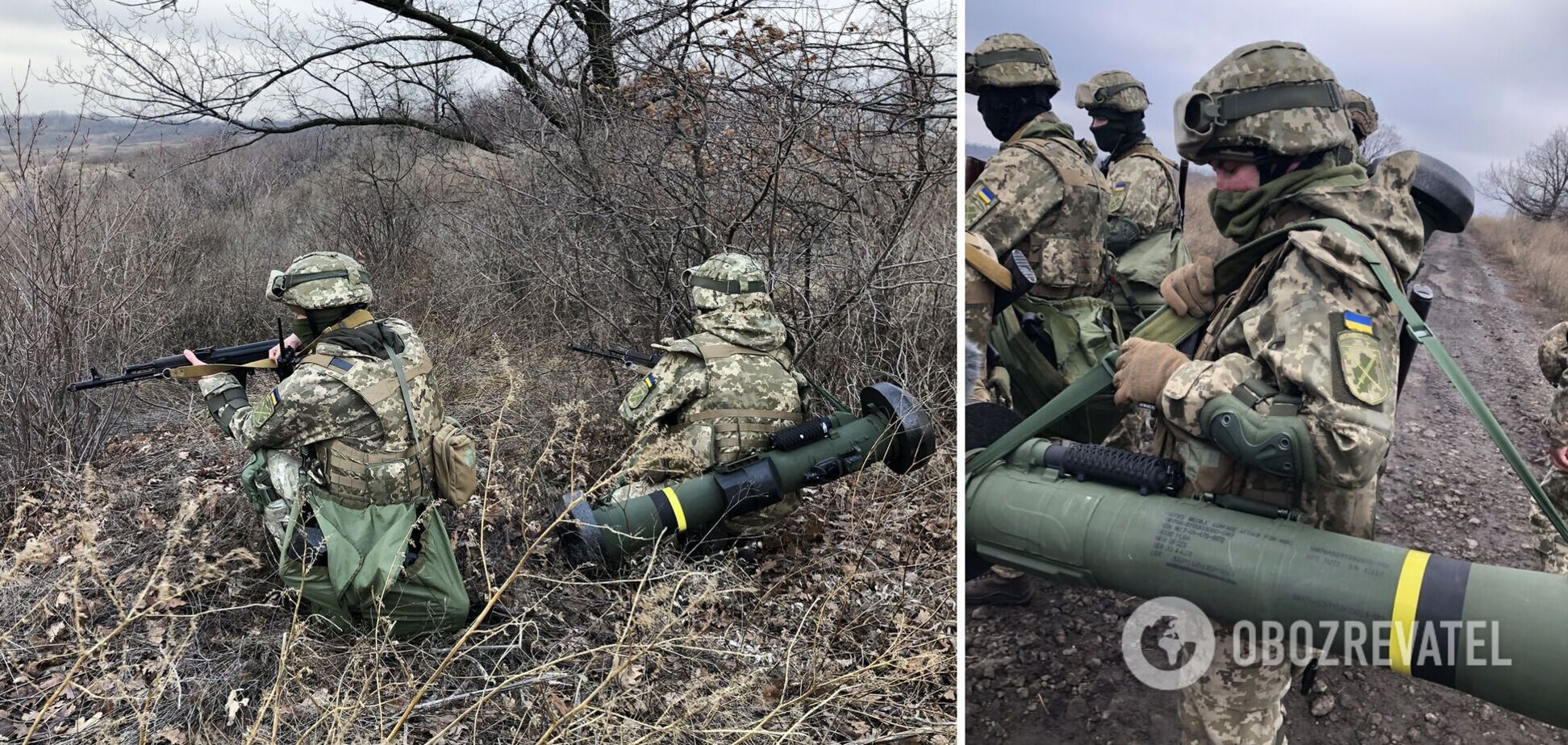 Бійці ЗСУ показали американським журналістам Javelin на Донбасі та розповіли про використання комплексів. Відео