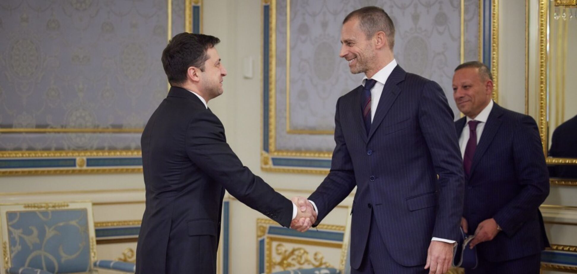 Зеленский встретился с президентом УЕФА и заявил о желании Украины провести финал еврокубка