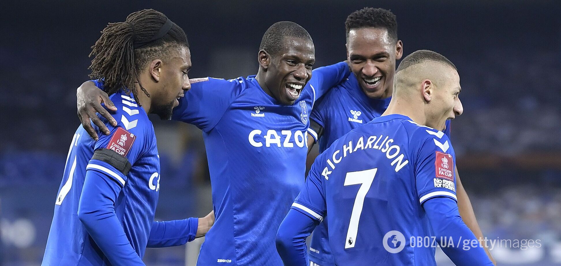 Гравці 'Евертона' святкують гол