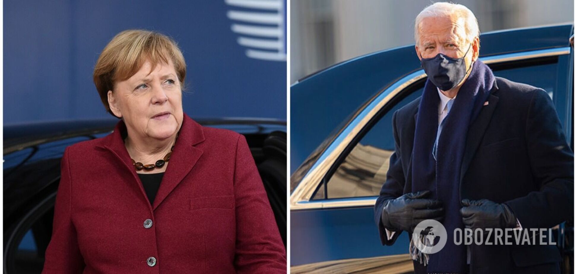 Байден, Меркель