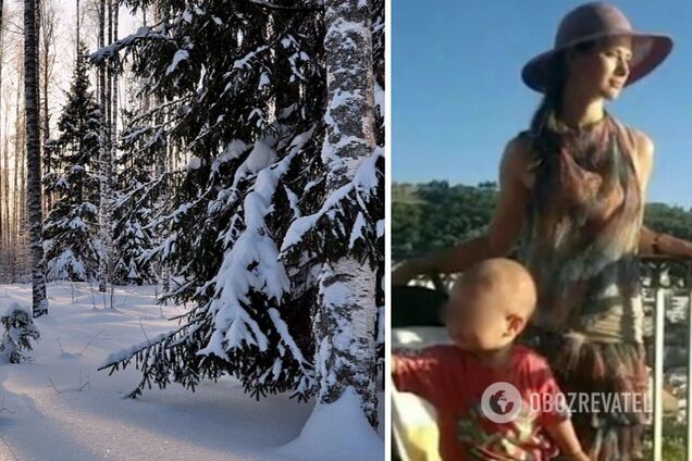 У Росії мати намагалася закопати в сніг голих дітей і залишила їх помирати в лісі. Фото і відео