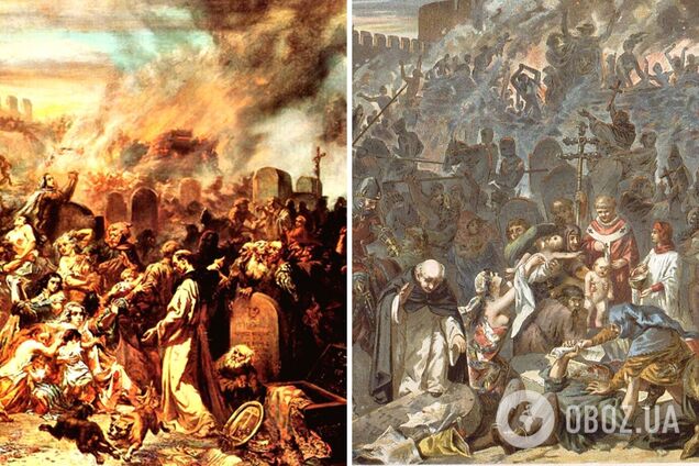 Евреев обвинили в том, что якобы это они стали причиной распространения чумы