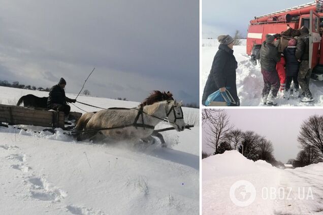 На Житомирщине девушку везли в больницу на лошадях