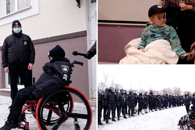 Хлопчика з онкологією прийняли в поліцію