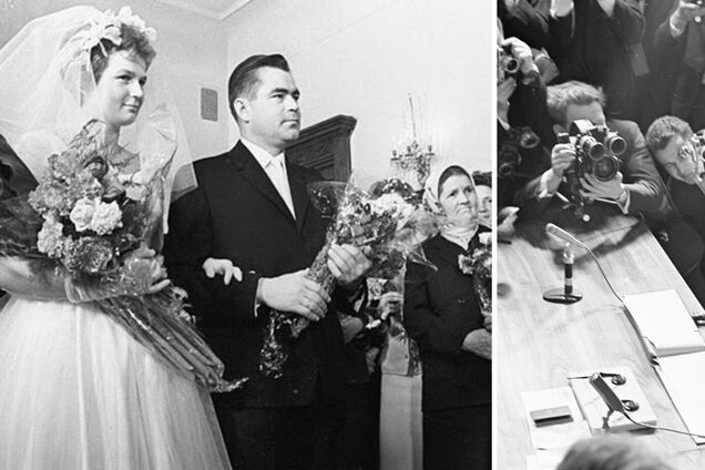 Свадьба космонавтов Терешковой и Николаева