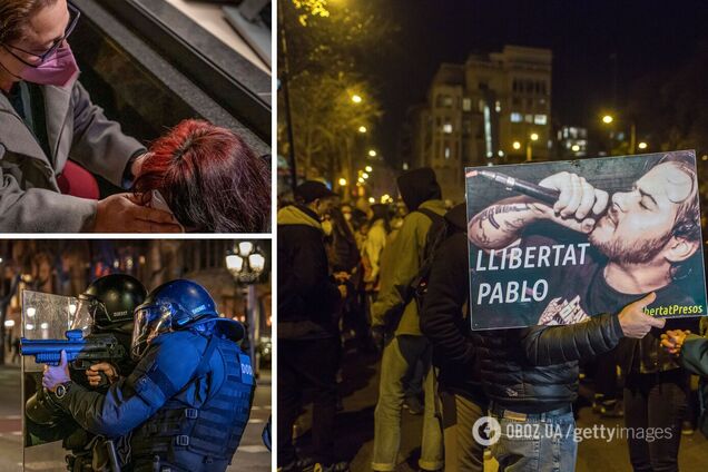 В Испании произошли массовые погромы и стычки с копами из-за рэпера. Фото и видео