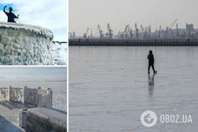 Азовське море вкрилося кригою: з'явилися яскраві фото з Бердянська і Маріуполя