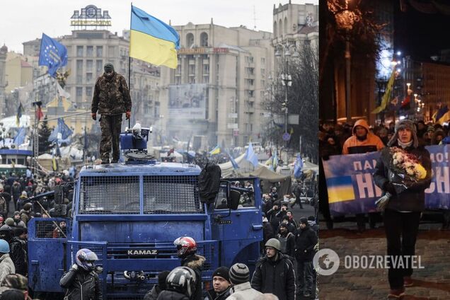 Акции памяти в день начала расстрелов Майдана
