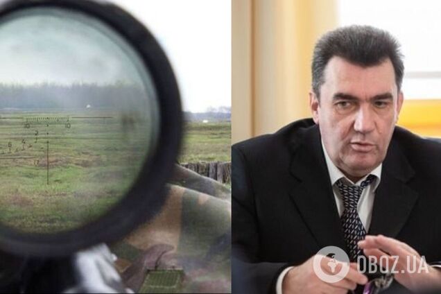 Данілов показав в ефірі фото ліквідованого на Донбасі ворожого снайпера: за кожного нашого воїна є відповідь