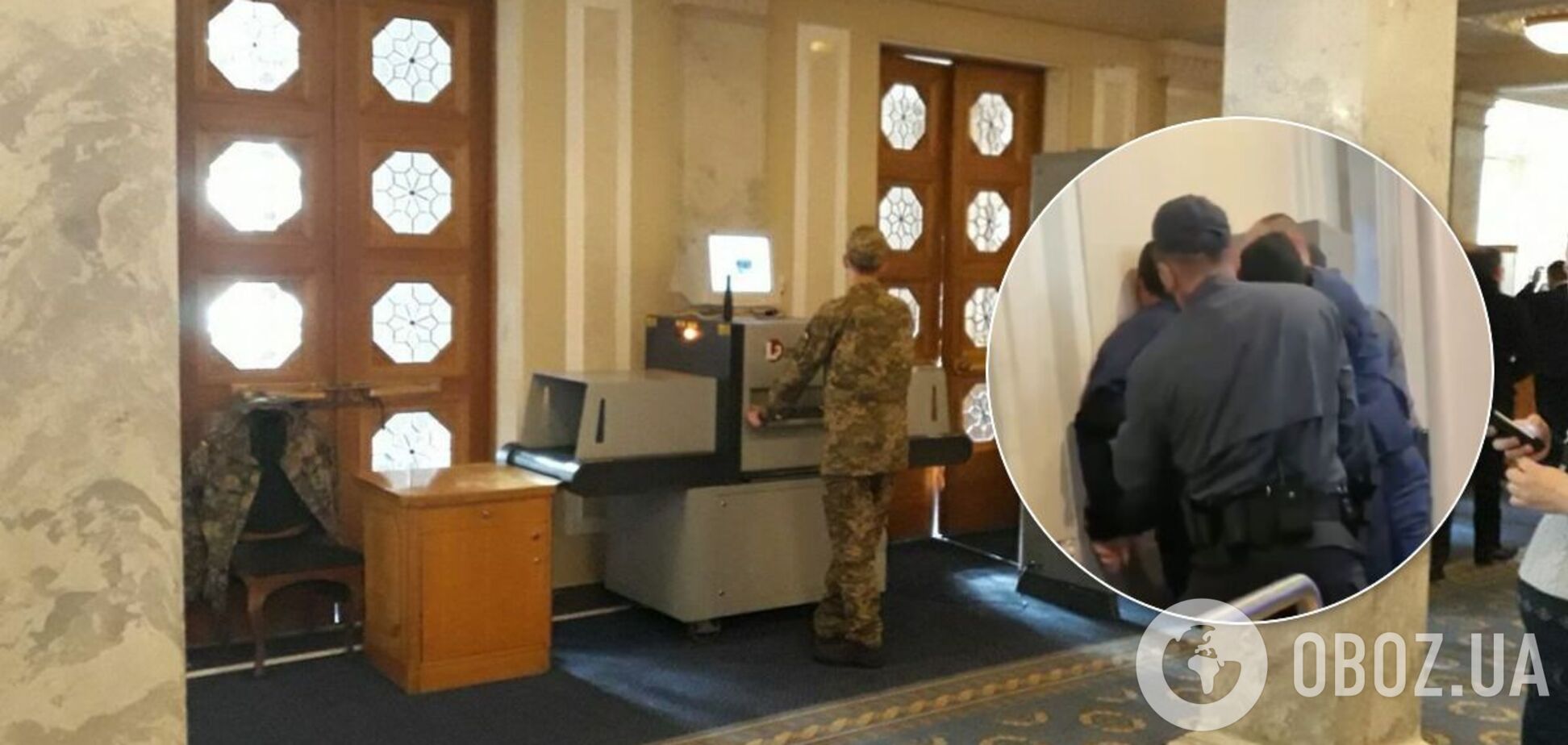 В Раду пытался прорваться неизвестный, его задержали. Видео