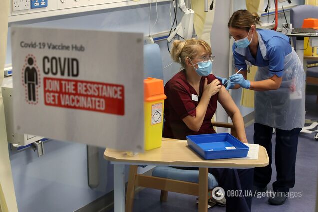 У Британії після вакцинації від COVID-19 на 95% знизилася кількість госпіталізацій