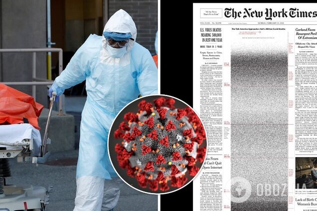 The New York Times показал смерти 500 тыс американцев от коронавируса