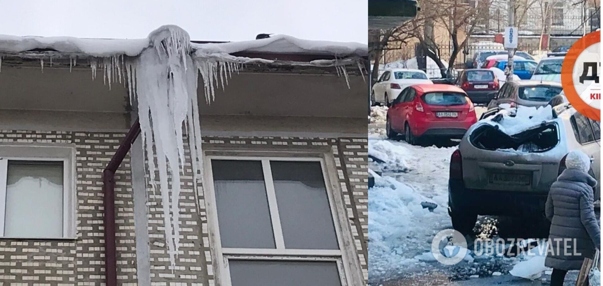 Страдают машины, припаркованные рядом с зданиями