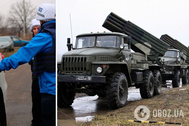 ОБСЄ засікла на Донбасі 21 'Град' терористів