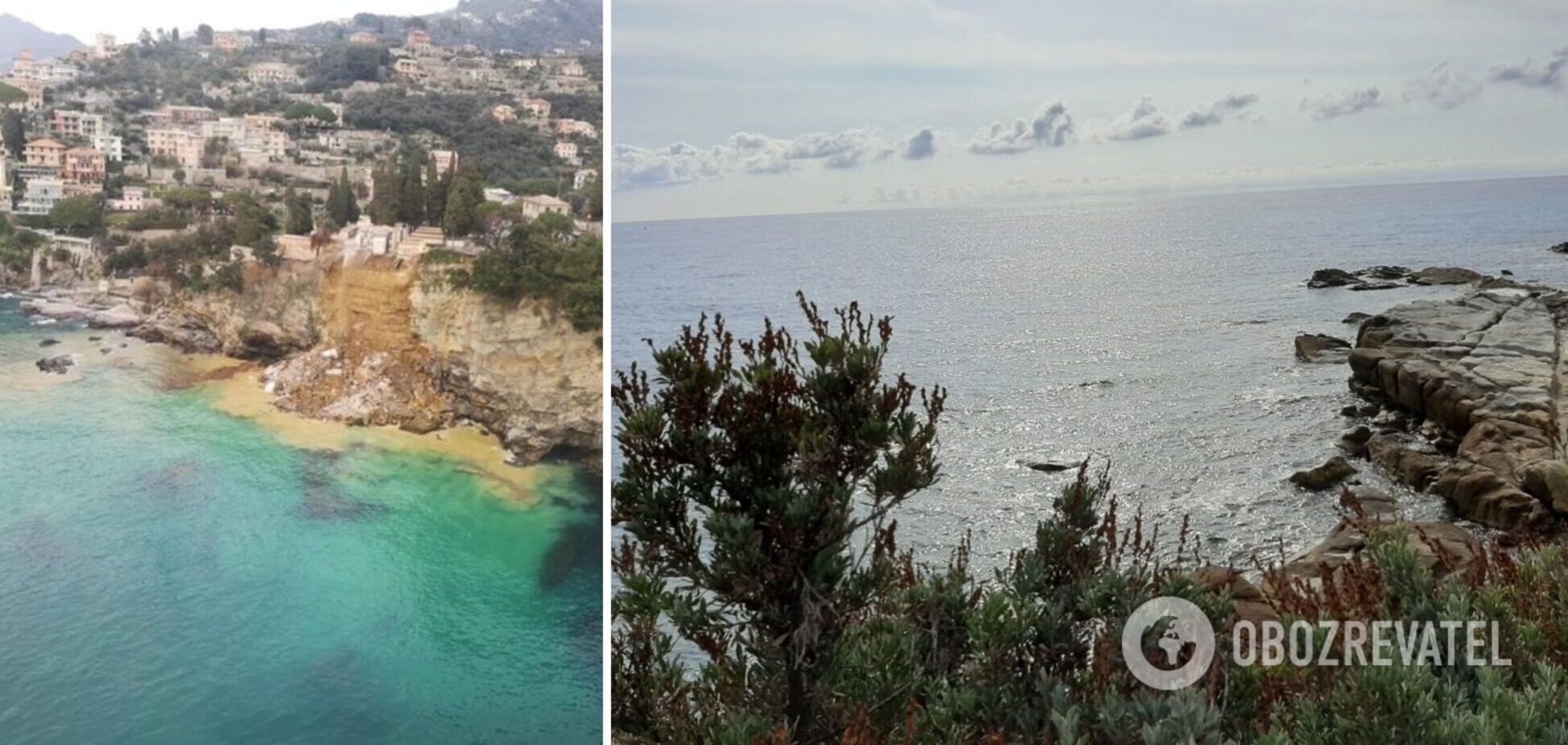 В італійському курортному місті близько 200 трун опинилися в морі через зсув. Фото і відео
