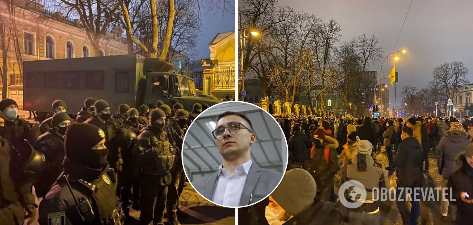 'Слуги народа' высказались о столкновениях в Киеве из-за приговора Стерненко