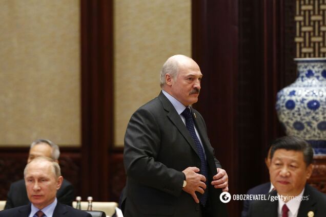 Тодішній президент Білорусі Олександр Лукашенко на саміті в рамках форуму 'Один пояс, один шлях' 15 травня 2017 року Пекіні, Китай.