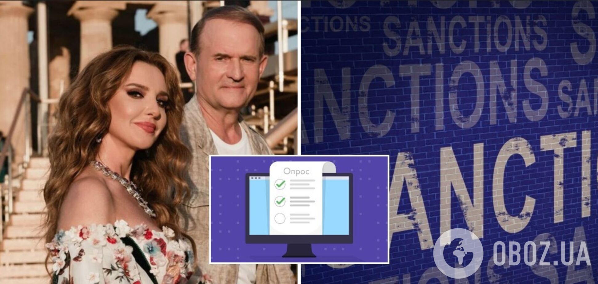 Украинцы поддержали санкции, введенные против Медведчука и Марченко