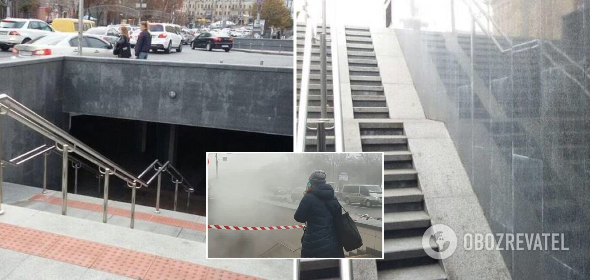 Вход для пешеходов ограничили лентой