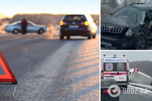 Под Харьковом столкнулись газель и внедорожник: авто разорвало на куски. Видео