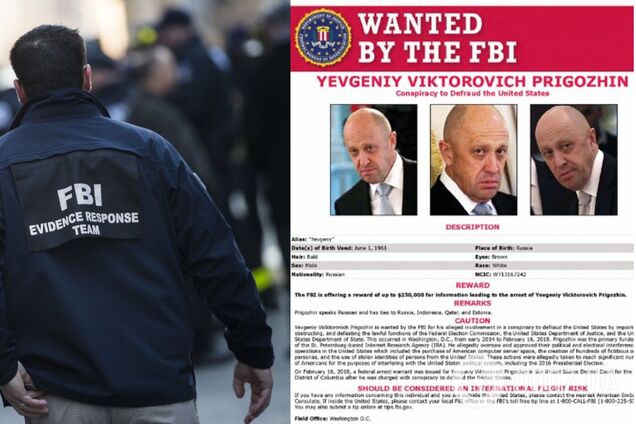 ФБР объявило в розыск 'повара Путина' и пообещало 250 тысяч долларов награды