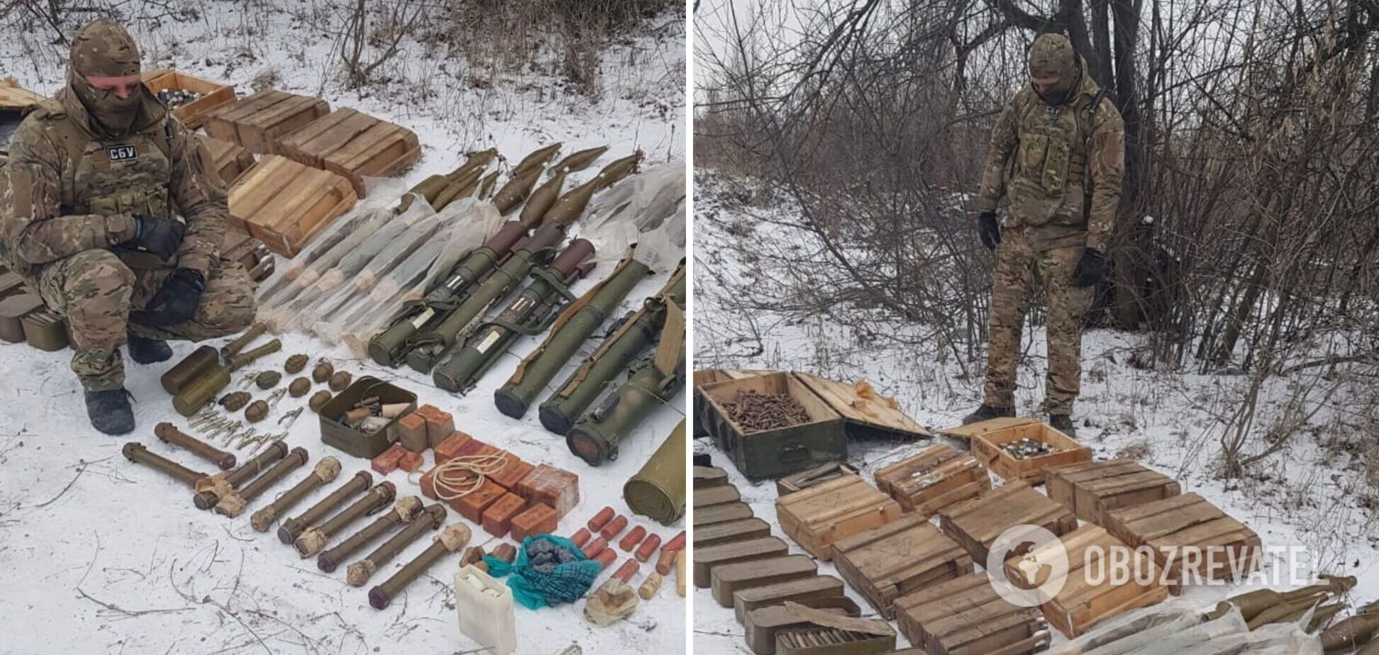 На Луганщині знайшли схрон диверсантів, причетних до підривів будинків. Фото